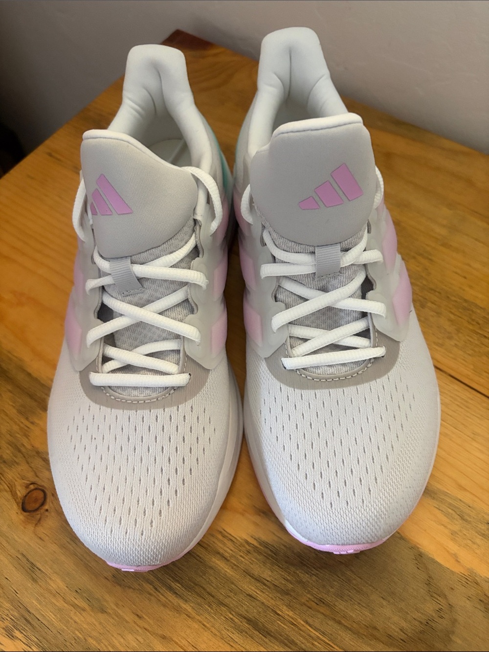 adidas White & Pink Women's Athletic Trainers
